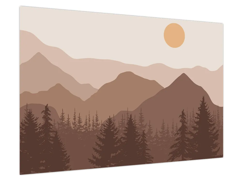 Najlepsza cena Schilderij - Bruine bergen N⁰1