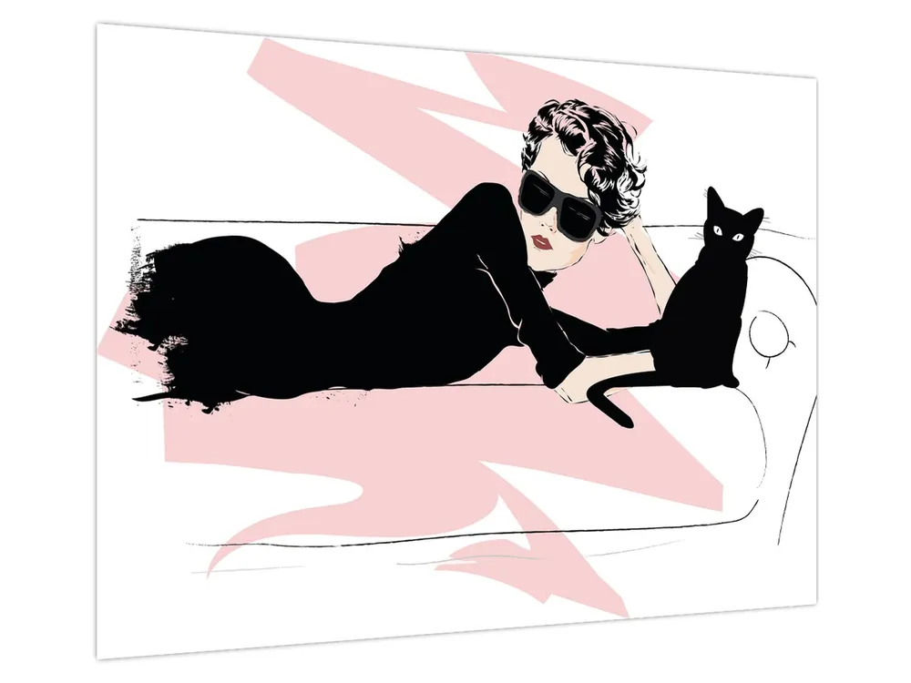 Schilderij - Mode dame Tylko dziś