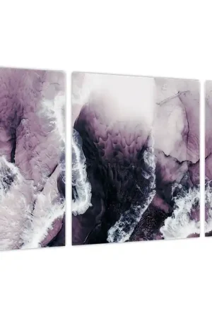 Schilderij - Paars marmer N⁰2 Rabat