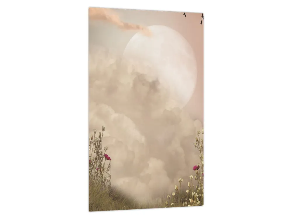 Schilderij - Roze volle maan Oferta