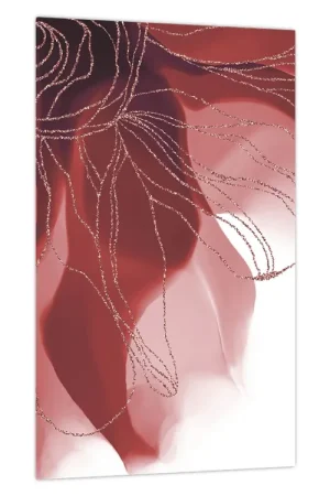 Wysoka jakość Schilderij - Rode abstracte bloem N⁰1