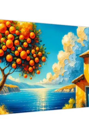 Schilderij - Huis met sinaasappels II Oferta