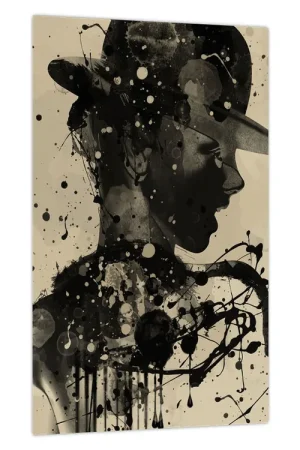 Schilderij - Jazz vrouw Ostatnia szansa