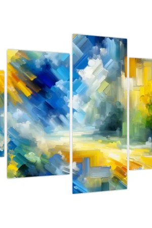 Schilderij - Abstracte zonnige dag Bezpieczna płatność