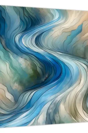 Nowość Schilderij - Abstracte stroom