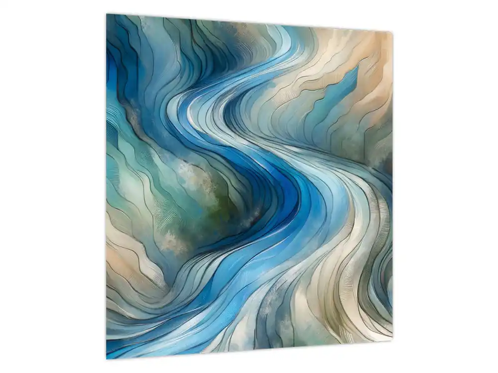 Nowość Schilderij - Abstracte stroom