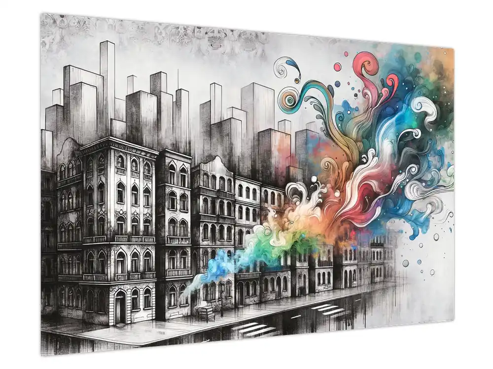 Schilderij - Industriëel leven Autentyczny