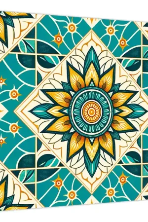 Oferta Schilderij - Turquoise patroon