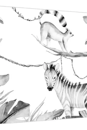 Schilderij - Aquarel Jungle Oryginalny