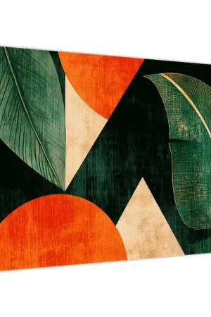 Schilderij - Geometrische natuurlijke motieven II. Zwrot pieniędzy