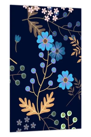 Schilderij - Herfstbloemen Autentyczny