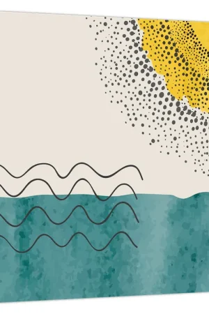 Tylko dziś Schilderij - Abstract schilderij van strand N⁰1