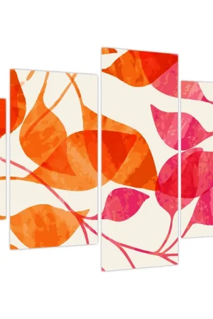 Wyprzedaż Schilderij - Oranje bladeren