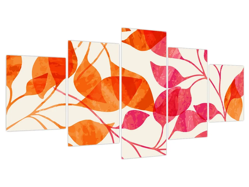 Wyprzedaż Schilderij - Oranje bladeren