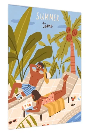 Schilderij - Zomertijd Bezpieczna płatność