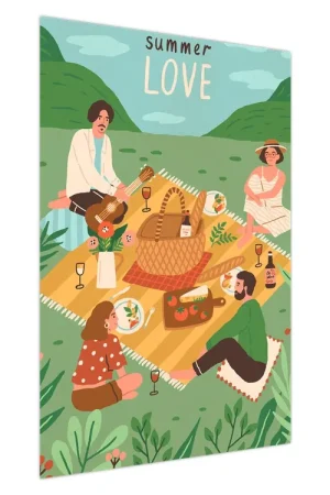 Schilderij - Zomerliefde Tani