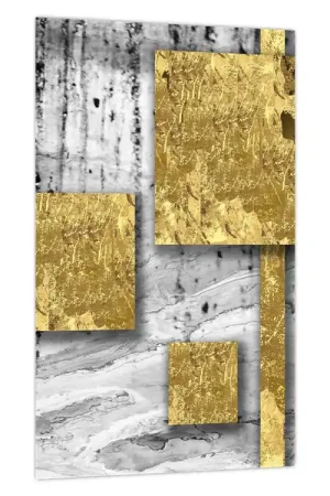 Tani Schilderij - Gouden vierkantjes N⁰3