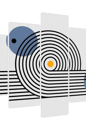 Schilderij - Minimalistische abstractie N⁰1 Bezpieczna płatność