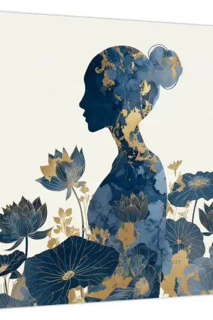 Schilderij - Marmeren profiel van een vrouw Nowość