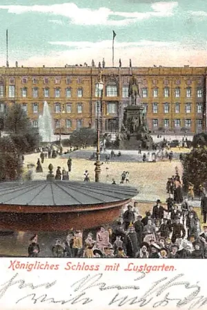 Duitsland Berlin Konigliches Schloss mit Lustgarten 1905 Kasteel Deutschland Europa HC61757 Oryginalny
