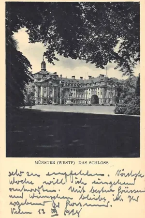 Wysoka jakość Duitsland Münster (Westf) Das Schloss Kasteel Deutschland Europa HC61713