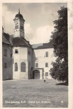 Autentyczny Oostenrijk Ebergassing 1928 Schloss Kasteel Österreich Austria Europa HC61707