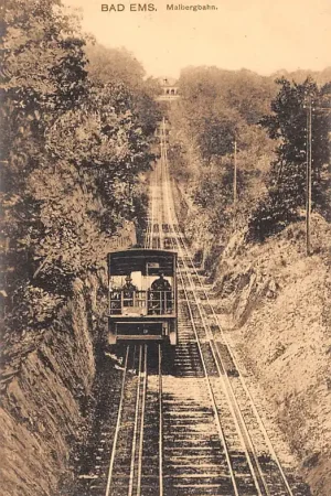 Duitsland Bad Ems Malbergbahn Zug Spoorwegen Treinen Deutschland Europa HC61631 Zamów teraz