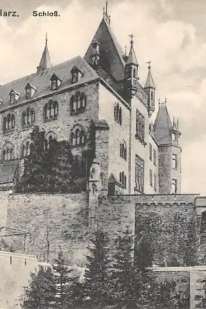 Duitsland Wernigerode am Harz Schloss Kasteel Deutschland Europa HC61785 Autentyczny