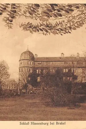 Duitsland Schloss Hinnenberg bei Brakel i. Nethegau 1926 Kasteel Deutschland Europa HC61781 Popularny