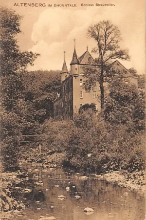 Duitsland Schloss Strauweiler Altenberg im Dhunntale Odenthal Rheinisch-Bergischen Kreis 1907 Kasteel Deutschland Europa HC61777 Szybka dostawa
