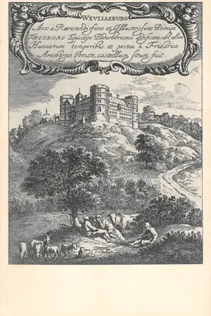 Ekspresowa dostawa Duitsland Schloss Wevelzburg Wevelsburg Büren, Westphalia Paderborn 1926 Kasteel Deutschland Europa HC61776