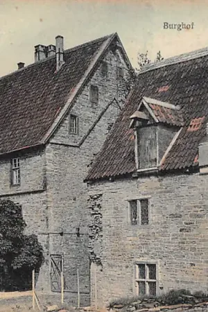 Duitsland Soest Burghof Schloss 1907 Kasteel Deutschland Europa HC61730 Premium