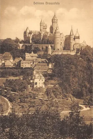Duitsland Schloss Braunfels Lahn-Dill-Kreis Hessen 1917 Kasteel Deutschland Europa HC61830 Tani
