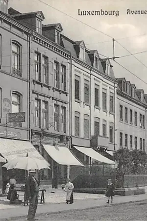 Wysoka jakość Luxemburg Luxembourg Avenue de la gare Bahnhofstrasse Strassenbahn Tram 4 Europa HC61388
