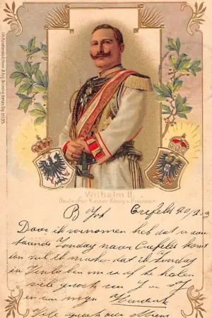 Zwrot pieniędzy Duitsland Wilhelm II Deutscher Kaiser, Konig v. Preussen 1903 Reliëfkaart Litho Koningshuis Deutschland Europa HC61347