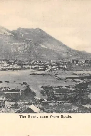 Wyprzedaż UK Gibraltar The Rock seen from Spain 1904 De Rots vanaf de Spaanse kant gezien Spanje Espa\\u00f1a Europa HC60031