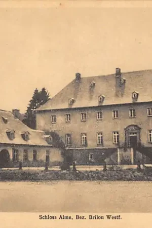Duitsland Schloss Alme Bez. Brilon West. Hochsauerlandkreis 1913 Kasteel Deutschland Europa HC59532 Niska cena