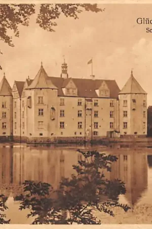 Duitsland Schloss Glücksburg 1928 Flensburg Kasteel Denemarken Lyksborg Slot Danmark Deutschland Europa HC59437 Rabat