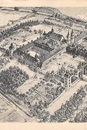 Szybka dostawa Duitsland Schloss Corvey Höxter aus der Vogelschau Weser 1926 Kasteel Deutschland Europa HC59395