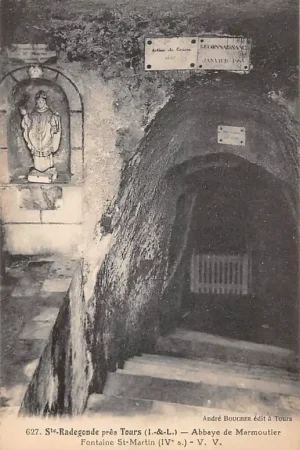 Frankrijk Sainte-Radegonde pres Tours I.-&-L. Abbaye de Marmoutier Fontaine St-Martin - V. V. Grotte Grot France Europa HC59358 Oryginalny