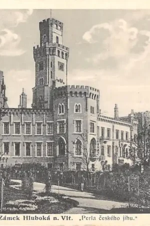 Nowość Tsjechië Zámek Hluboká nad Vltavou Schloss Frauenberg \\u010cesko Duitsland Schloss Kasteel Deutschland Europa HC59313