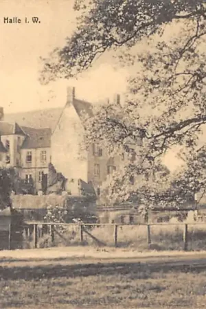 Duitsland Schloss Tatenhausen bei Halle i. W. 1907 Kasteel Deutschland Europa HC59280 Niska cena