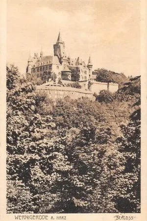 Duitsland Wernigerode a. Harz Schloss 1926 Kasteel Deutschland Europa HC59244 Ostatnia szansa