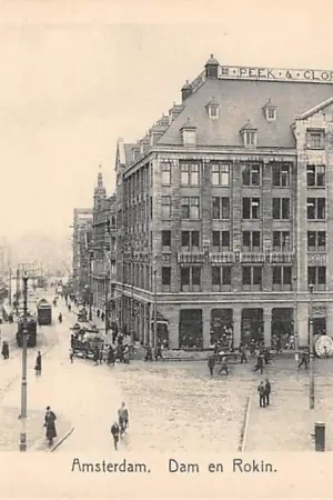 Amsterdam Dam en Rokin Tram Peek & Cloppenburg HC47774 Darmowa dostawa