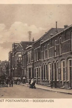 Bodegraven Prins Hendrikstraat met Postkantoor 1927 HC47656 Bezpieczna płatność