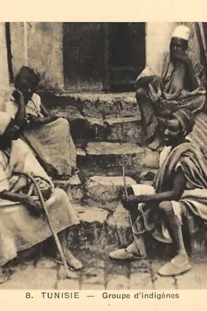 Tunesië 8. Tunisie Groupes d'indigenes Klederdracht Afrika HC47648 Szybka dostawa