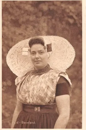 Darmowa dostawa Zuid-Beveland Vrouw in klederdracht Vintage Zeeland HC47565