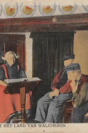 Walcheren Binnenkamer uit het land van Walcheren Klederdracht Vintage Zeeland HC47493 Niska cena