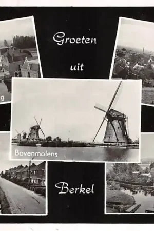 Berkel (ZH) 1959 Rodenrijseweg Bovenmolens Dorp Heerenstraat Molen Berkel en Rodenrijs HC47445 Oryginalny