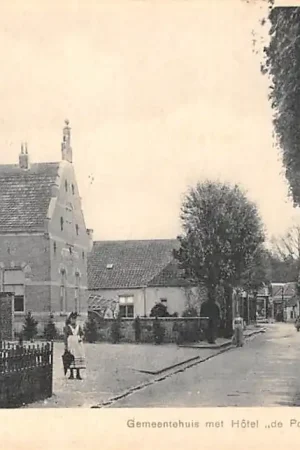 Ede Gemeentehuis met Hotel de Posthoorn 1900 Veluwe HC47336 Tylko dziś